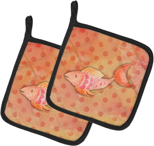 Miniatura 15 de Caroline's Treasures BB7370PTHD - Juego de soportes para ollas de herradura para cocina, resistentes al calor, almohadillas calientes para cocinar
