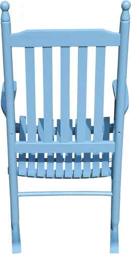 Miniatura 4 de Silla mecedora para balcón, porche, para adultos, de madera, para interiores y exteriores, resistente a todas las condiciones climáticas