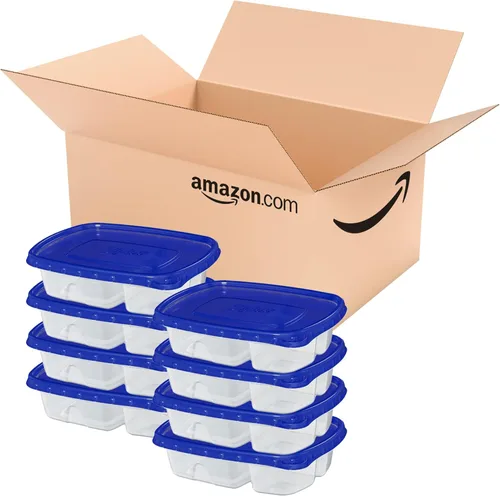 Miniatura 10 de Ziploc Contenedores reutilizables para almacenamiento de alimentos y preparación de comidas, para organización de cocina, Tecnología Smart Snap