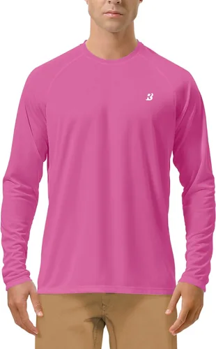 Miniatura 17 de Roadbox Camisas de Protección Solar UV UPF 50+ para Hombres Manga Larga SPF Rash Guard para Pesca Senderismo Natación Correr 2 Pack - blanco