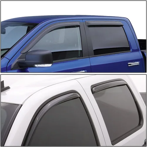 Miniatura 4 de Visor protector deflector de lluvia autoadhesivo para vidrio para Hyunday Sonata NF, 4 unidades, uno por puerta