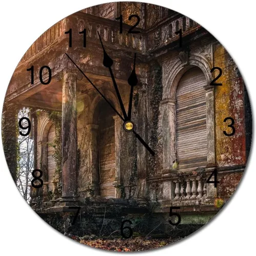 Miniatura 18 de Reloj de pared silencioso sin tictac de PVC, montañas del Tirol del Sur, Italia, senderismo, C, funciona con pilas, 10 pulgadas (9.8 in), reloj