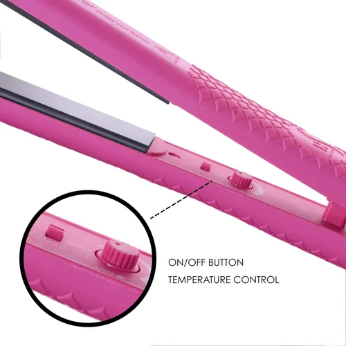 Miniatura 4 de HerStyler Colorful Seasons - Paquete de 2 planchas planas de cerámica (rosa) y aceite de marula para el cabello