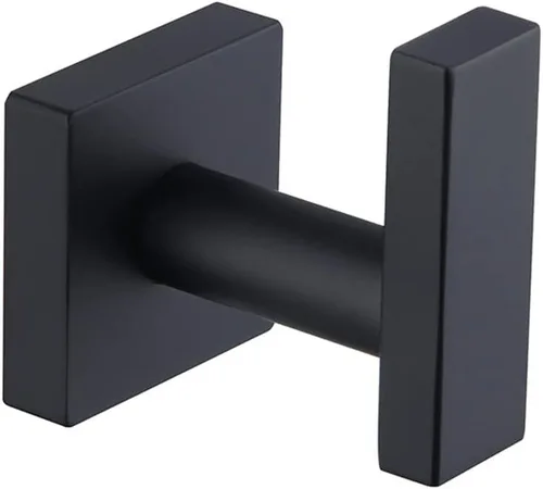 Gancho para toallas de baño, accesorios de baño para montaje en pared, para una sola capa y gancho para bata, acero inoxidable SUS304, cuadrado