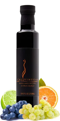 Miniatura 9 de Calivirgin Vinagre balsámico tradicional con sabor a naranja sanguina, grueso, aterciopelado, auténtico vinagre balsámico italiano, vinagre gourmet