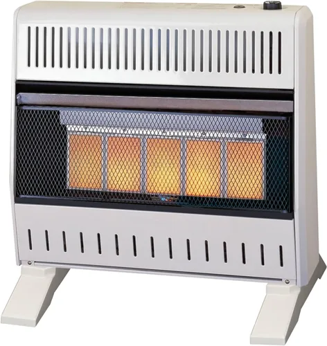 ProCom - Calentador de placa infrarroja de gas natural sin ventilación con pies de base - 30,000 BTU, control con termostato - Modelo# MN300TPA-B