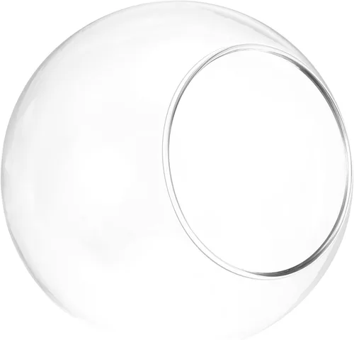 Miniatura 10 de PATIKIL Terrario Globo Redondo Maceta para Plantas de Aire, 3.2 Pulgadas de Alto Vidrio Borosilicato Decoraciones de Mesa para Suculentas