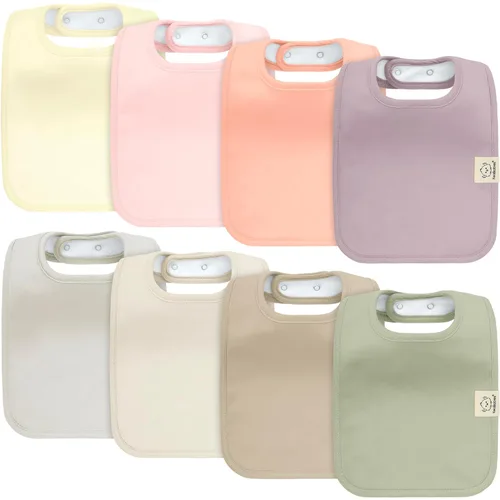 Miniatura 12 de KeaBabies Paquete de 8 baberos orgánicos para bebés para niños y niñas - Baberos súper absorbentes de algodón para bebé niña y niño, baberos