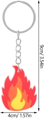 Miniatura 5 de Llavero de bombero para camión de bomberos, bolsa colgante de bombero, recuerdos de fiesta, decoración de cumpleaños para niños, 3.54 pulgadas