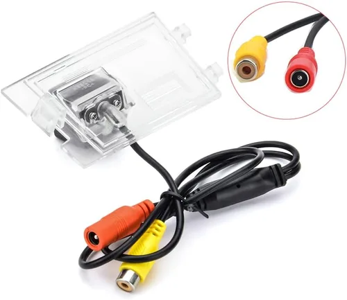Miniatura 3 de Vlicevrn HD Fisheye - Cámara de visión trasera para vehículo, línea de estacionamiento fija, visión nocturna, cámara de estacionamiento de respaldo