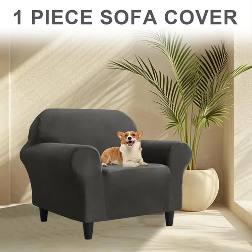 Miniatura 324 de Funda para Sofá de Terciopelo, Fundas Elásticas para Sofá para Funda Principal Separada/Respaldos y Cojines de Asiento, Funda para Sofá, para Fundas
