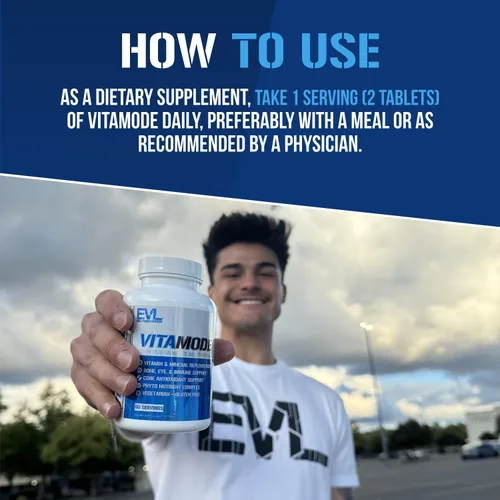 Miniatura 6 de EVL Advanced Daily Multivitamin - Multivitamínico diario avanzado para hombres con minerales esenciales, complejo de fitonutrientes y VitaMode