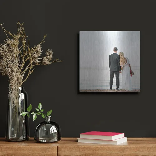 Miniatura 9 de Tu foto o imagen impresa en arte de pared de metal personalizado, 12 x 12 pulgadas