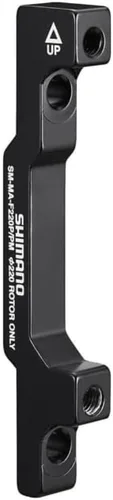 Shimano Adaptador para pinza tipo poste, para montaje de horquilla de poste de 7.087 in a rotor de 8.661 in, negro