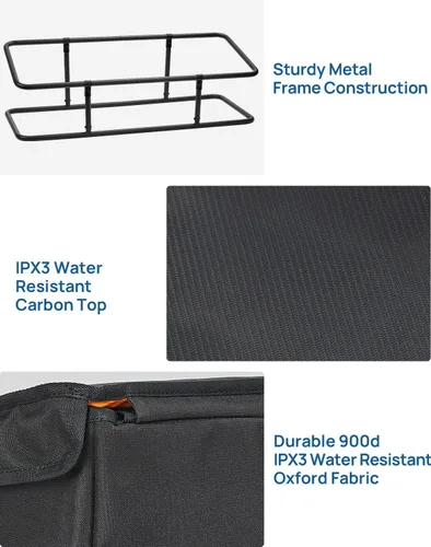 Miniatura 7 de JOYTUTUS Organizador de Caja de Carga para Camioneta, Bolsa de Carga para Caja de Camión, Organizador de Almacenamiento Transportador Accesorios