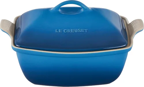 Miniatura 8 de Le Creuset Heritage - Cacerola de cerámica profunda con tapa, 4.5 qt., alcachofa