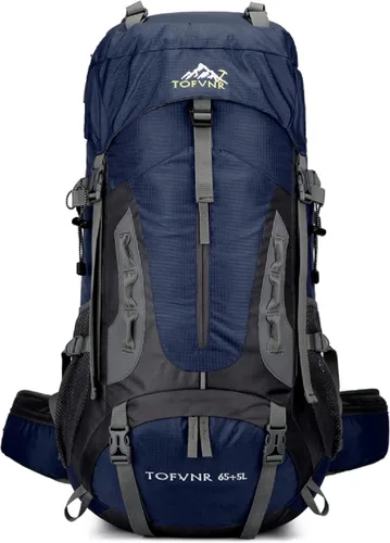 Miniatura 11 de Mochila de senderismo grande de 70 litros, mochila ligera para hombres y mujeres, al aire libre, gran capacidad, montañismo, impermeable, mochila
