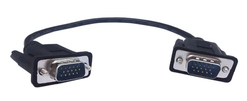 CERRXIAN 1 pie VGA SVGA 15 Pin HD15 macho a macho adaptador de video Monitor Cable para PC portátil TV Porjector (mm)