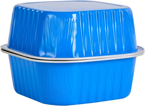 Miniatura 18 de Restaurantware - Moldes desechables, paquete de 100 tazas cuadradas de aluminio para hornear de 10 onzas - Las tapas se venden por separado, listas