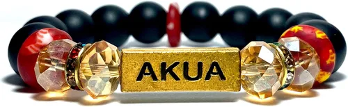 Miniatura 75 de Pulseras africanas tradicionales con nombre nacido en el día para mujeres de Ghana, materiales naturales, ajuste cómodo y holgado