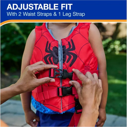 Miniatura 4 de SwimWays Marvel Swim Trainer Life Jacket, US Coast Guard Approved Life Vest Kids Swim Vest, Pool Floats & Life Jackets for Kids 33-55 lbs, Spidey
