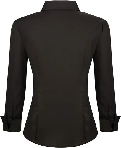Miniatura 2 de Esabel.C Camisas de manga larga con botones para mujer, ajuste regular, algodón elástico