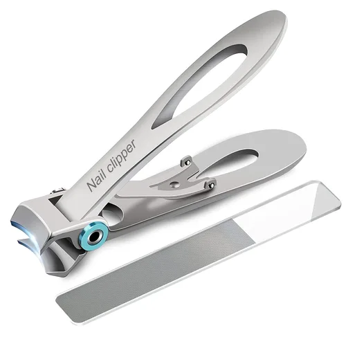 SZHLUX Juego de cortaúñas con apertura superancha, para uñas gruesas de dedos y uñas de los pies, para manicura, pedicura, hombres y mujeres,
