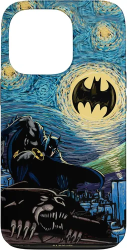 Miniatura 9 de Funda de pintura estilo noche estrellada de Batman para iPhone 13 DC Comics