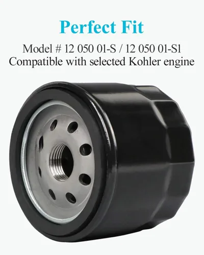 Miniatura 3 de HOODELL Paquete de 4 filtros de aceite 12 050 01-S - Filtro de aceite profesional de fábrica para Kohler Engine Troy Bilt Bronco 12 050 01 1205001-S
