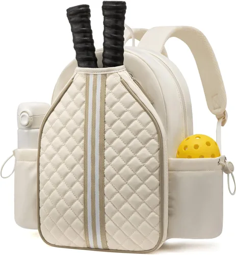 Mochilas de pickleball Sucipi para mujeres: ligeras, de hombro y elegante mochila estilo acolchado con bolsa para raqueta de pickleball