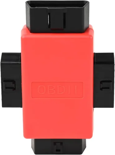 Miniatura 2 de iKKEGOL Pocket OBD2 OBDII Full 16 Pin Macho a 3 Hembra 1 a 3 OBD Cable Divisor Convertidor Adaptador para Diagnóstico Extensor Rojo (Rojo)