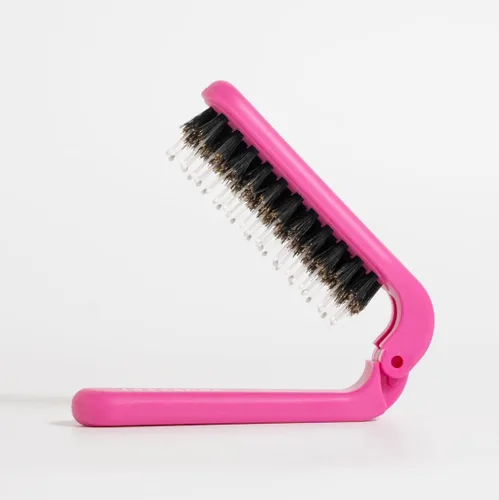 Miniatura 19 de Uffy MiniPop - Cepillo de viaje para el cabello, mini cerdas de jabalí plegables para mujeres, hombres y niños, peine compacto apto para niños