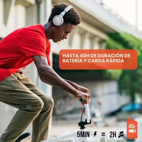 Miniatura 5 de JBL Tune 510BT - Auriculares Bluetooth con hasta 40 horas de batería, micrófono para llamadas, plegables y cómodos, compatibles con Android e iOS