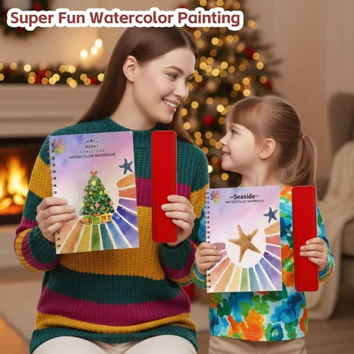 Miniatura 8 de Libros de trabajo de acuarela, kit de pintura de acuarela para principiantes, perfecto para regalar para despertar creatividad y alegría para Ramo