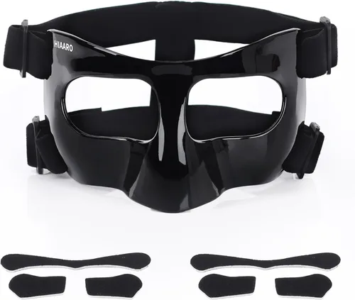 Miniatura 9 de QK01 - Protector de nariz para nariz rota, máscaras faciales para fútbol, baloncesto y otros deportes, ajustable, para niños, adolescentes