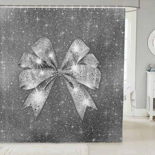 Miniatura 40 de Cortina de baño de flores de margarita para niños y niñas, cortina de ducha floral para decoración de baño, 72 x 72 pulgadas, retro, floral