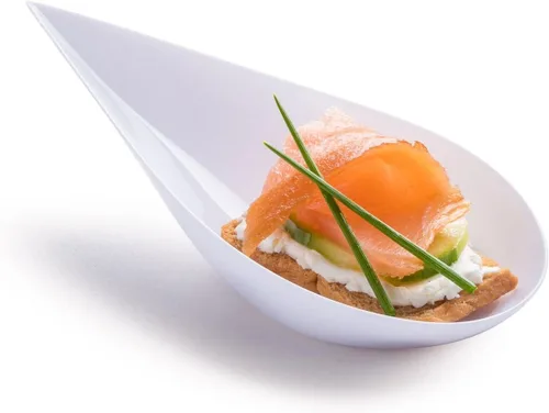 Miniatura 7 de Zappy - Mini cuchara para aperitivos/Cucharas para cata/Plato de postre asiático, 100 unidades, Negro