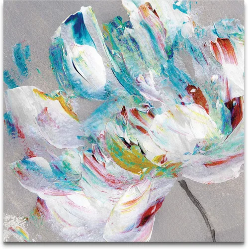 Miniatura 8 de Wexford Home Azul Blanco Lienzo decorativo para pared, envuelto en galería, 10 x 10 pulgadas, azul blanco i