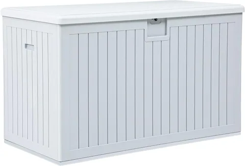 Miniatura 9 de YITAHOME Caja grande de resina de 100 galones, cajas de almacenamiento al aire libre para muebles de patio, cojines de exterior, herramientas