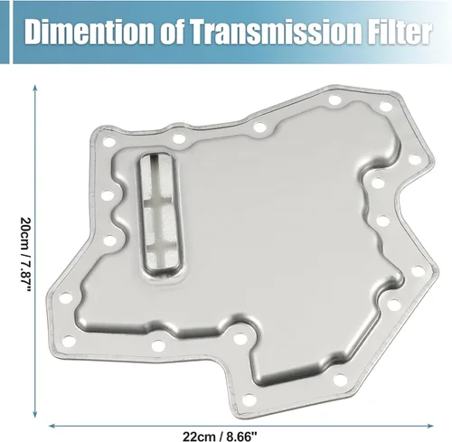Miniatura 5 de uxcell 1 Unidades coche transmisión filtro aceite pan para NISSAN FRONTIER 4X2 2.3TD 16V 2017