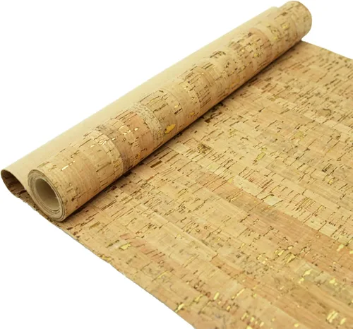 Miniatura 20 de SorenCut Tela de corcho por yarda, tela de corcho para coser con superficie de café negro, 12 x 52 pulgadas más grande para manualidades, cortar