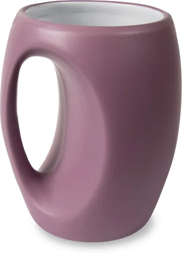 Miniatura 3 de Pavilion - Good Morning Gorgeous - Taza de café de 16 onzas con calentamiento de manos, color morado Púrpura