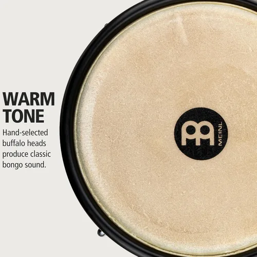 Miniatura 3 de Meinl Percussion HB100SNT-M bongós de madera natural de 6 3/4 y 8 pulgadas, Vintage Sunburst