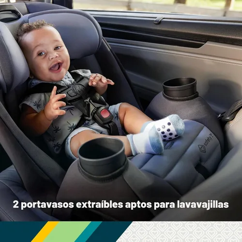 Miniatura 5 de Safety 1st Ellaris - Asiento de seguridad convertible 3 en 1, diseño slim fit, orientado hacia atrás y adelante, reposacabezas de 5 posiciones