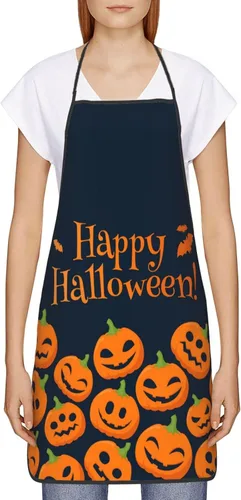 Miniatura 3 de Delantales de Halloween para mujeres, decoraciones de calabaza de Halloween para hombres, parrilla, cocinero, cocina, delantal de otoño, regalos