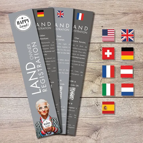 Miniatura 7 de happylandgifts Real Piece of Land - Irlanda Regalo inusual para familiares y amigos Certificado personalizado de propietario de tierras
