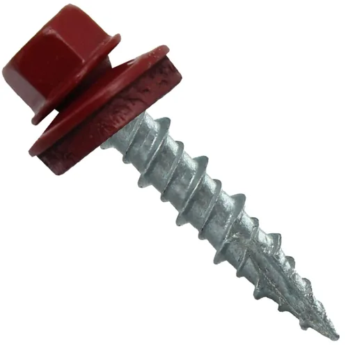 Miniatura 33 de Tornillos para techo de metal: (250) 10 x 1 sin pintura galvanizados con cabeza hexagonal para techo de chapa. Tornillos autoiniciados de metal