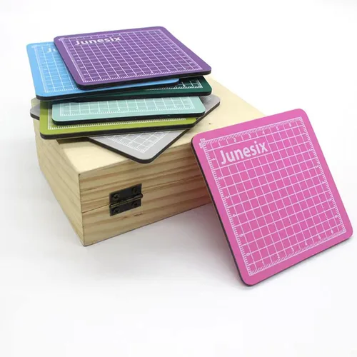 Miniatura 4 de 4 mini almohadillas de corte autorreparables para manualidades, alfombrilla de corte de costura pequeña, mini tabla de cortar antideslizante
