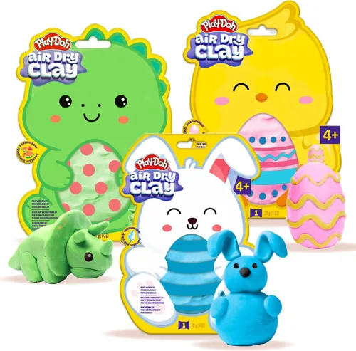 Miniatura 10 de Play-Doh Arcilla perfumada que se seca al aire, paquete de verano de 2 unidades, 1 fresa rosa, 1 piña amarilla, artes y manualidades, suministros