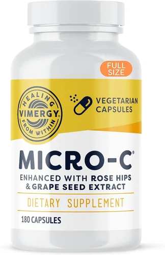 Miniatura 6 de Vimergy Micro-C® Cápsulas de Vitamina C – 500mg por cápsula, Apoya la salud inmunológica*, Promueve la producción de colágeno, Apoya huesos